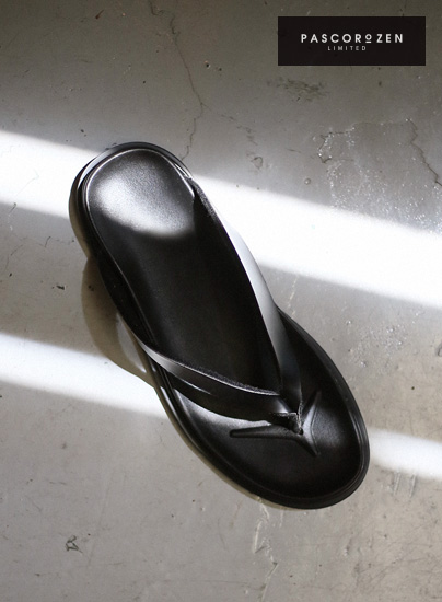 [자체제작] 시크한 블랙 쪼리 슬리퍼 카일루 (2cm)